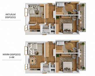 Prodej bytu 3+kk v osobním vlastnictví 57 m², Hustopeče