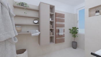 vizualizace spodní koupelna - Prodej domu 153 m², Dobříč
