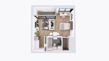 Pronájem bytu 1+kk v osobním vlastnictví 42 m², Kolín