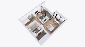 Pronájem bytu 1+kk v osobním vlastnictví 42 m², Kolín
