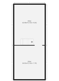Půdorys - půda - Prodej chaty / chalupy 244 m², Česká Kamenice