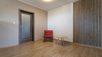 Obývací pokoj - Prodej bytu 3+kk v osobním vlastnictví 61 m², Zlín