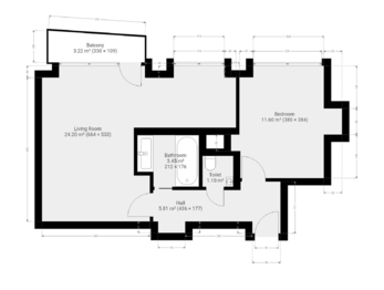 Pronájem bytu 2+1 v osobním vlastnictví 46 m², Praha 4 - Nusle