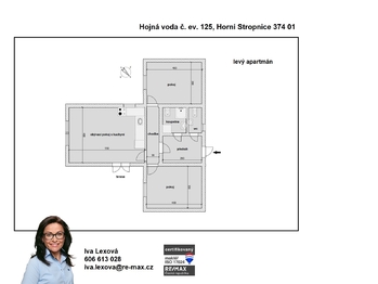 orientační půdorys - Prodej domu 150 m², Horní Stropnice