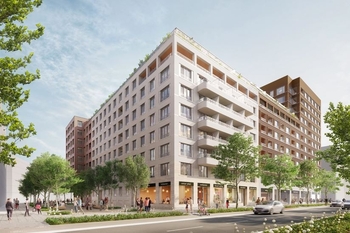 Pohled na Rezidenci z ulice - Prodej bytu 3+kk v osobním vlastnictví 78 m², Brno 