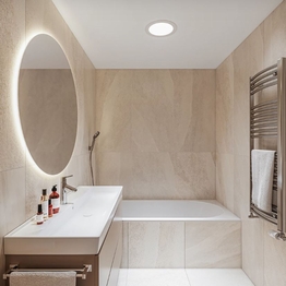 Vizualizace koupelny - Prodej bytu 3+kk v osobním vlastnictví 78 m², Brno