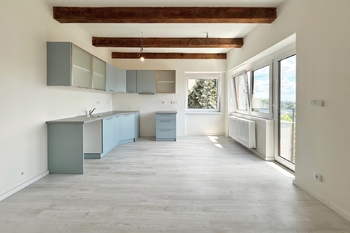obývací pokoj + kk - Prodej bytu 3+kk v osobním vlastnictví 69 m², Praha 5 - Radlice