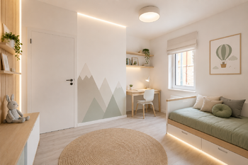 vizualizace - dětský pokoj - Prodej bytu 3+kk v osobním vlastnictví 69 m², Praha 5 - Radlice