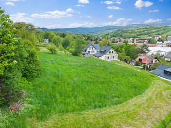 Horní pohled - cesta - Prodej pozemku 788 m², Lánov