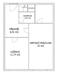 Prodej bytu 2+kk v osobním vlastnictví 42 m², Praha 4 - Chodov