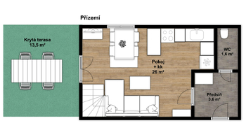 Prodej bytu 3+kk v osobním vlastnictví 81 m², Bašť