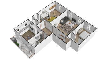 Půdorys - Prodej bytu 3+1 v osobním vlastnictví 127 m², České Budějovice