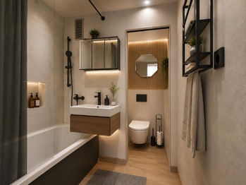 VIZUALIZACE - Prodej bytu 1+1 v osobním vlastnictví 34 m², Žatec
