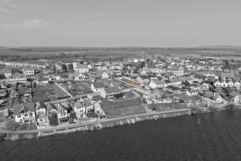 snímek s vyznačením pozemku - Prodej pozemku 814 m², Pasohlávky