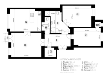 Pronájem bytu 3+1 v osobním vlastnictví 106 m², Praha 2 - Vinohrady
