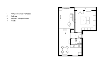 Pronájem bytu 3+kk v osobním vlastnictví 73 m², Praha 4 - Záběhlice
