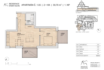 Prodej bytu 2+kk v osobním vlastnictví 48 m², Rokytnice nad Jizerou