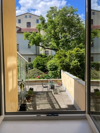 Výhled z okna kanceláře III - Pronájem kancelářských prostor 58 m², Brno