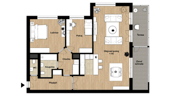 Pronájem bytu 3+kk v osobním vlastnictví 95 m², Praha 6 - Vokovice