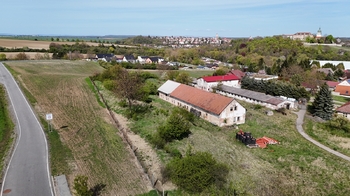 pohled z ptačí perspektivy na pozemky - Prodej pozemku 871 m², Benátky nad Jizerou 
