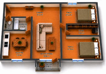 Prodej bytu 3+1 v osobním vlastnictví 74 m², Litovel
