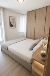 Vizualizace - ložnice - Prodej bytu 3+1 v osobním vlastnictví 87 m², Luhačovice
