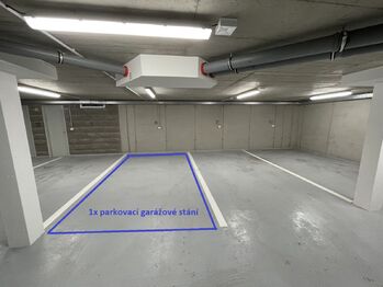 Parkovací podzemní stání - Pronájem bytu 2+kk v osobním vlastnictví 59 m², Praha 9 - Klánovice
