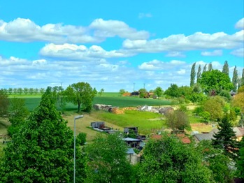 Výhled z pozemku. - Pronájem pozemku 340 m², Dražice
