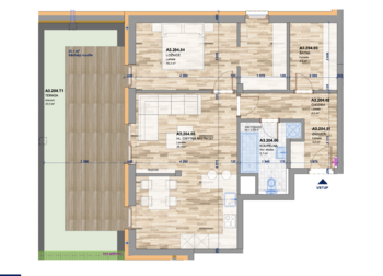 Prodej bytu 2+kk v osobním vlastnictví 71 m², Zlín