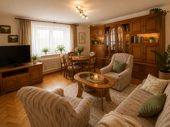 byt 1- obývací pokoj - Prodej domu 120 m², Temelín