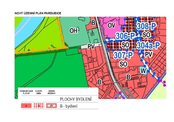 Prodej pozemku 922 m², Pardubice