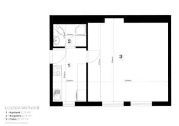 Prodej bytu 2+kk v osobním vlastnictví 38 m², Liberec