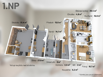 Prodej chaty / chalupy 123 m², Velké Meziříčí