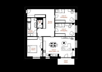 Prodej bytu 4+kk v osobním vlastnictví 110 m², Holešov