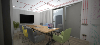 vizualizace office - Pronájem kancelářských prostor 1247 m², Ostrava