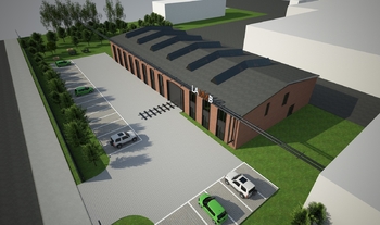 Vizualizace exteriér  - Pronájem kancelářských prostor 1247 m², Ostrava