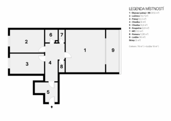 Prodej bytu 3+kk v osobním vlastnictví 86 m², Praha 5 - Stodůlky