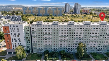 pohled na budovu - Prodej bytu 1+kk v osobním vlastnictví 31 m², Praha 4 - Chodov