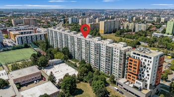 vyznačení budovy - Prodej bytu 1+kk v osobním vlastnictví 31 m², Praha 4 - Chodov