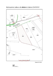 Vedení elektřiny - Prodej pozemku 879 m², Úsilné