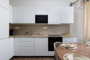Kuchyň - Prodej bytu 3+kk v osobním vlastnictví 50 m², Praha 8 - Kobylisy