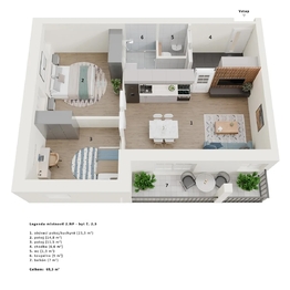 projekt bytů - Prodej ubytovacího zařízení 728 m², Přední Výtoň