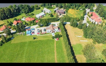 letecký pohled - Prodej ubytovacího zařízení 728 m², Přední Výtoň