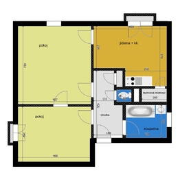 Pronájem bytu 2+1 v osobním vlastnictví 70 m², Kolín