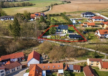 letecký pohled na dům - Prodej domu 300 m², Dačice