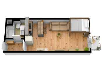 Prodej bytu 1+kk v osobním vlastnictví 29 m², Hradec Králové