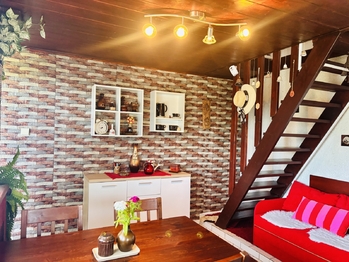 Pohled od kuchyně - Prodej chaty / chalupy 66 m², Slavkov u Brna