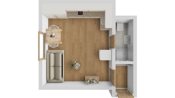 Pronájem bytu 1+kk v osobním vlastnictví 21 m², Hradec Králové