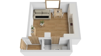 Pronájem bytu 1+kk v osobním vlastnictví 21 m², Hradec Králové