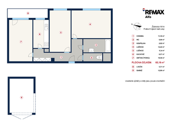 Prodej bytu 3+1 v osobním vlastnictví 68 m², Praha 9 - Újezd nad Lesy